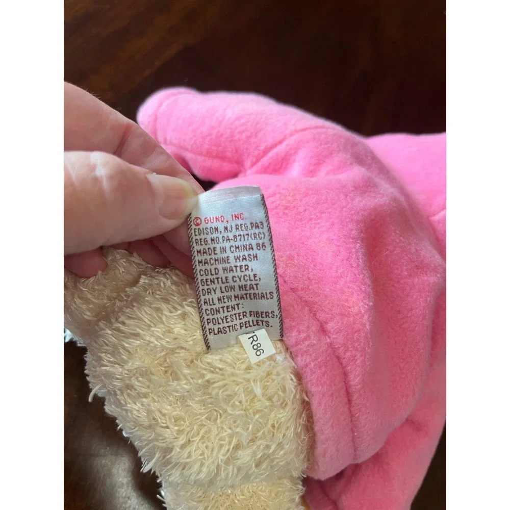 Gund Macys BreastCancer Awareness Pink Ribbon Teddy Bear Plush Pink Hoodie 44335